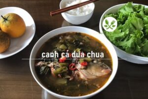 canh cá nấu dưa